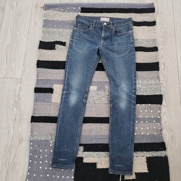 EVERLANE indigo distress the skinny fit  denim Jeans 28 - Picture 8 of 11